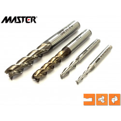 Frese per alluminio 2 - 3 tagli serie lunga Master 724 - 734