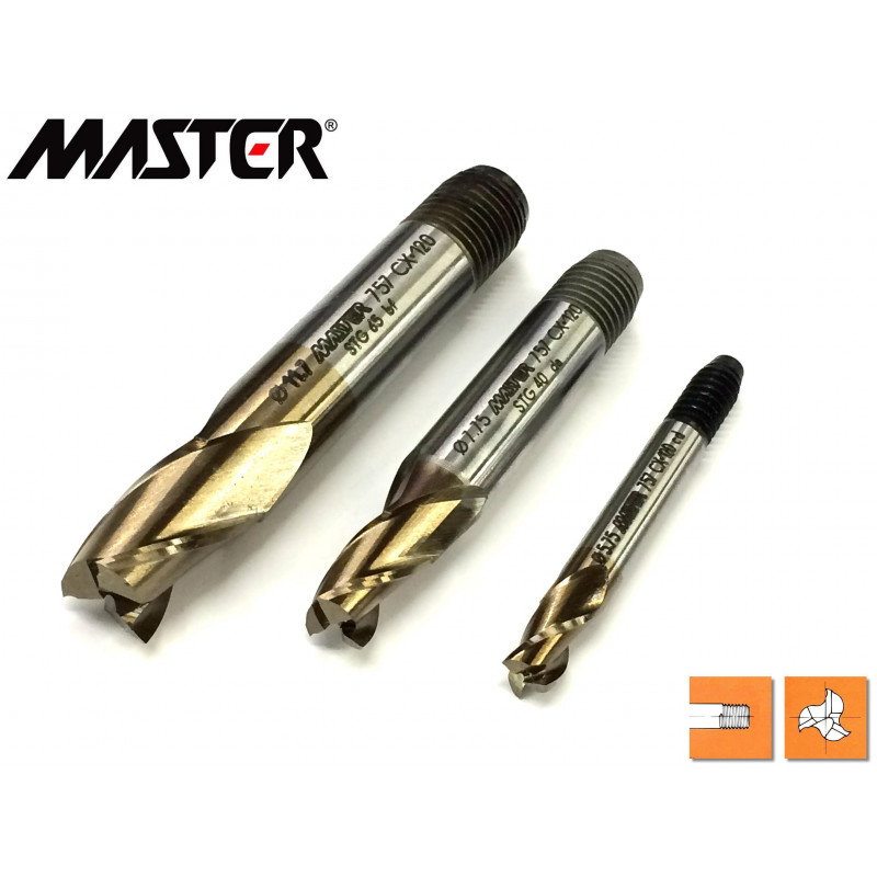 Frese per cave 3 tagli serie corta Master 757 - 758 Frese per cave 3 tagli serie corta Master 757 - 758